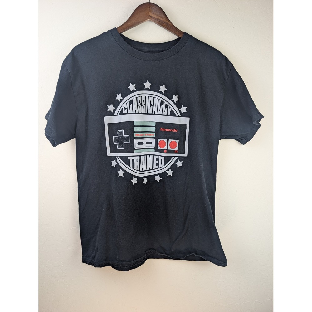 Nintendo Classically Trained NES Controller Graphic T-Shirt Mens Large Black